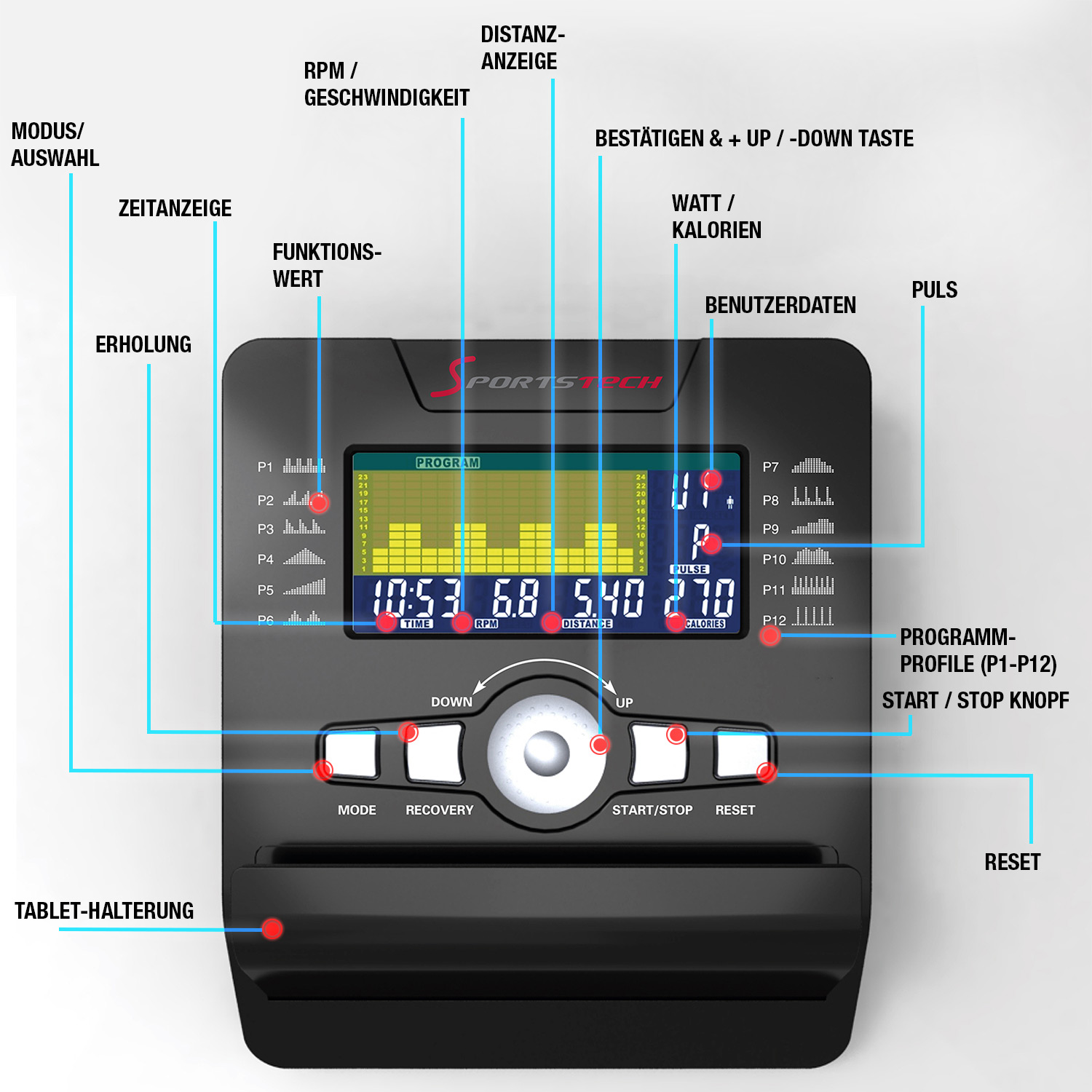 Ergometer ES600 SPORTSTECH