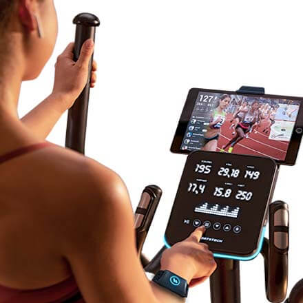 Icon Pulsmesser Sportstech Icon Herzrhythmus mit Pulsgurt in schwarz-weiß