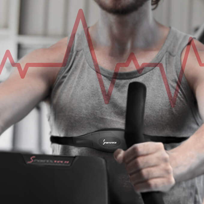 Ergometer ESX500 mit einem Pulsgurt ergometer-esx500-pulsgurt
