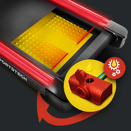 Icon Pulsmesser Sportstech Icon Herzrhythmus mit Pulsgurt in schwarz-weiß