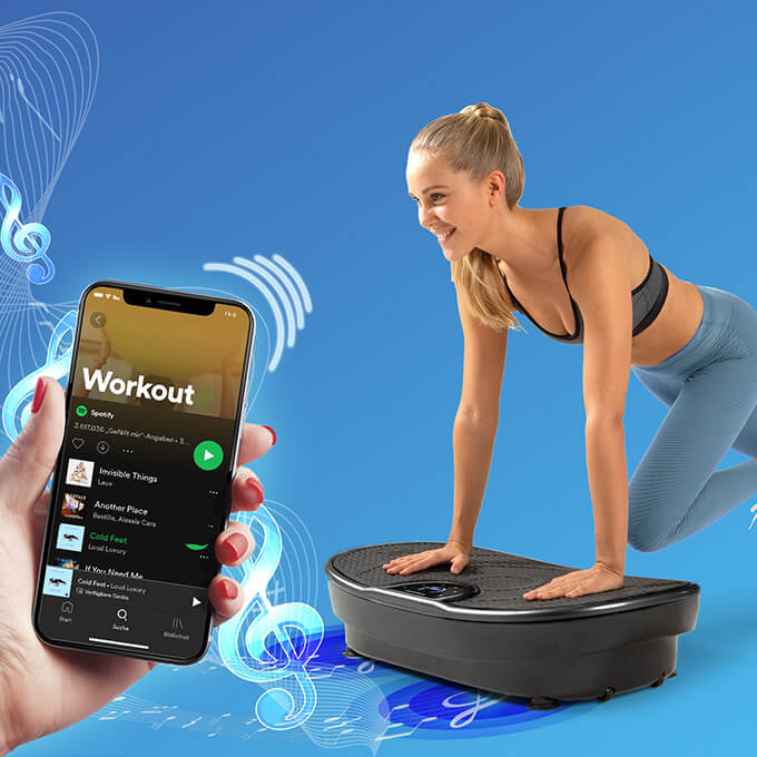 VP250 Vibrationsplatte mit Bluetooth Lautsprechen VP250-mit-Bluetooth-Lautsprechen