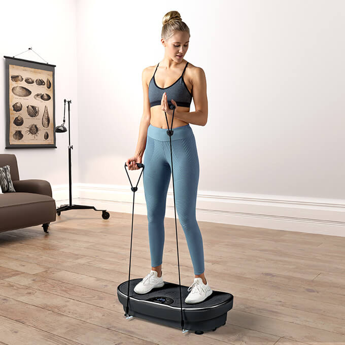 Frau trainiert mit VP250 Vibrationsplatte frau-trainiert-mit-VP250-vibrationsplatte